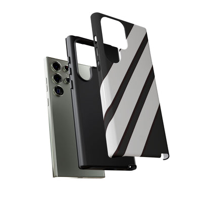 Obsidian White Bars · Tough Handyhülle für Samsung