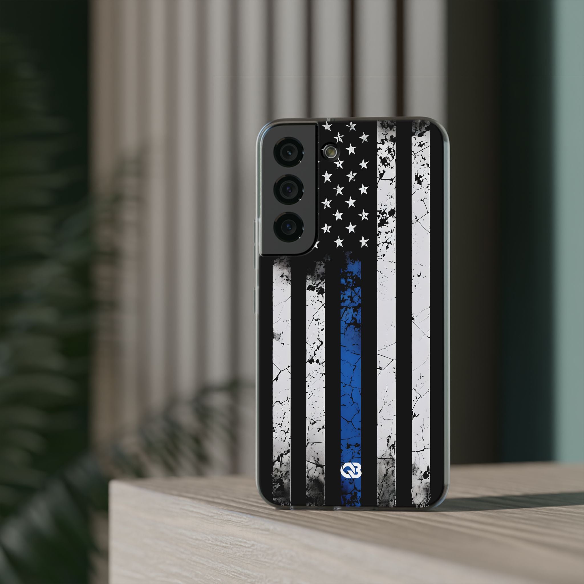 Gritty Cobalt Flag · Soft Handyhülle für Samsung