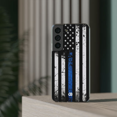 Gritty Cobalt Flag · Soft Handyhülle für Samsung