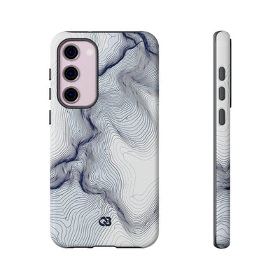 Nordic Ridge Contour · Tough Phone Case for Samsung · White
