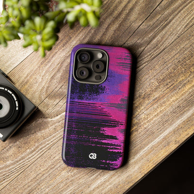 Neon Signal Shift · Tough Phone Case for iPhone · Purple