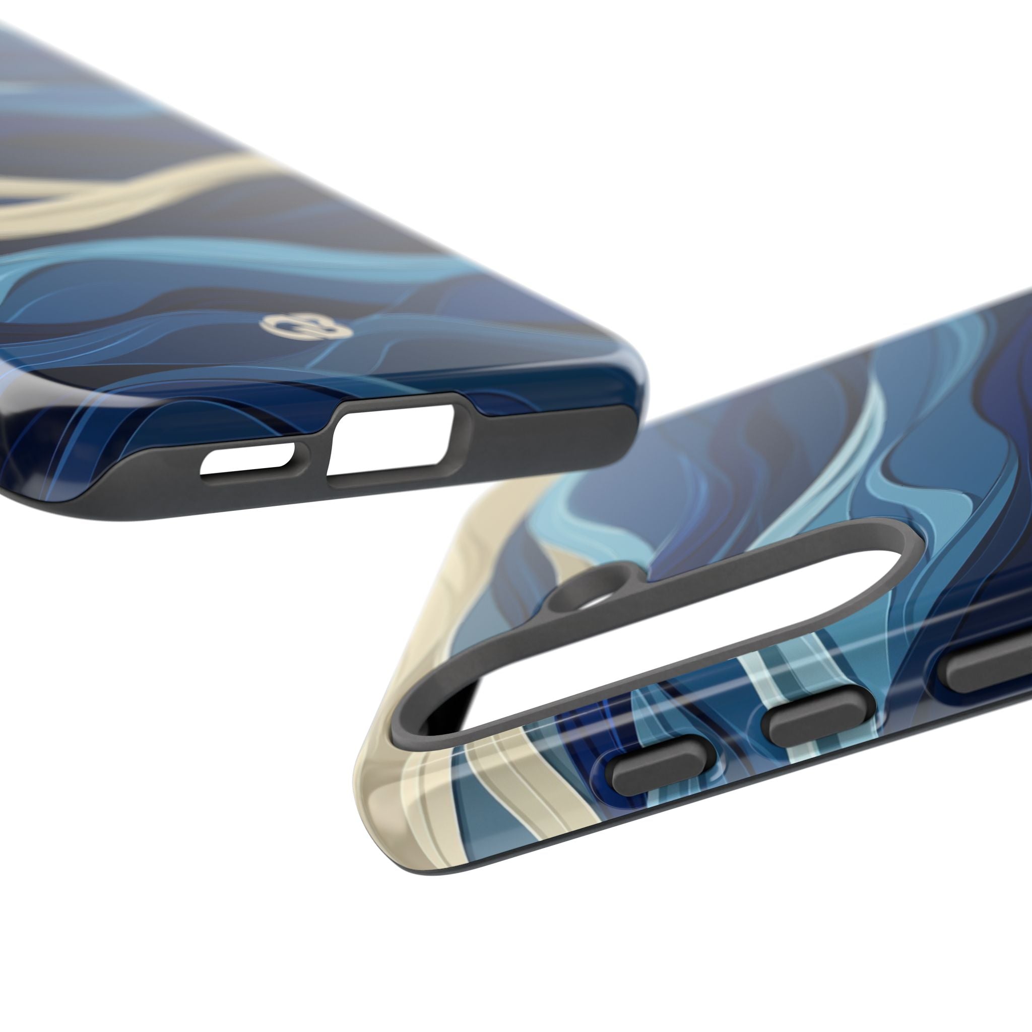 Cobalt Coast Layers · Coque de téléphone Tough pour Samsung