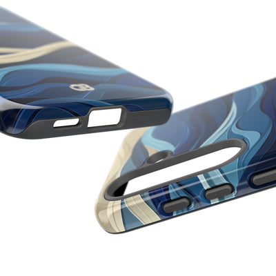 Cobalt Coast Layers · Coque de téléphone Tough pour Samsung