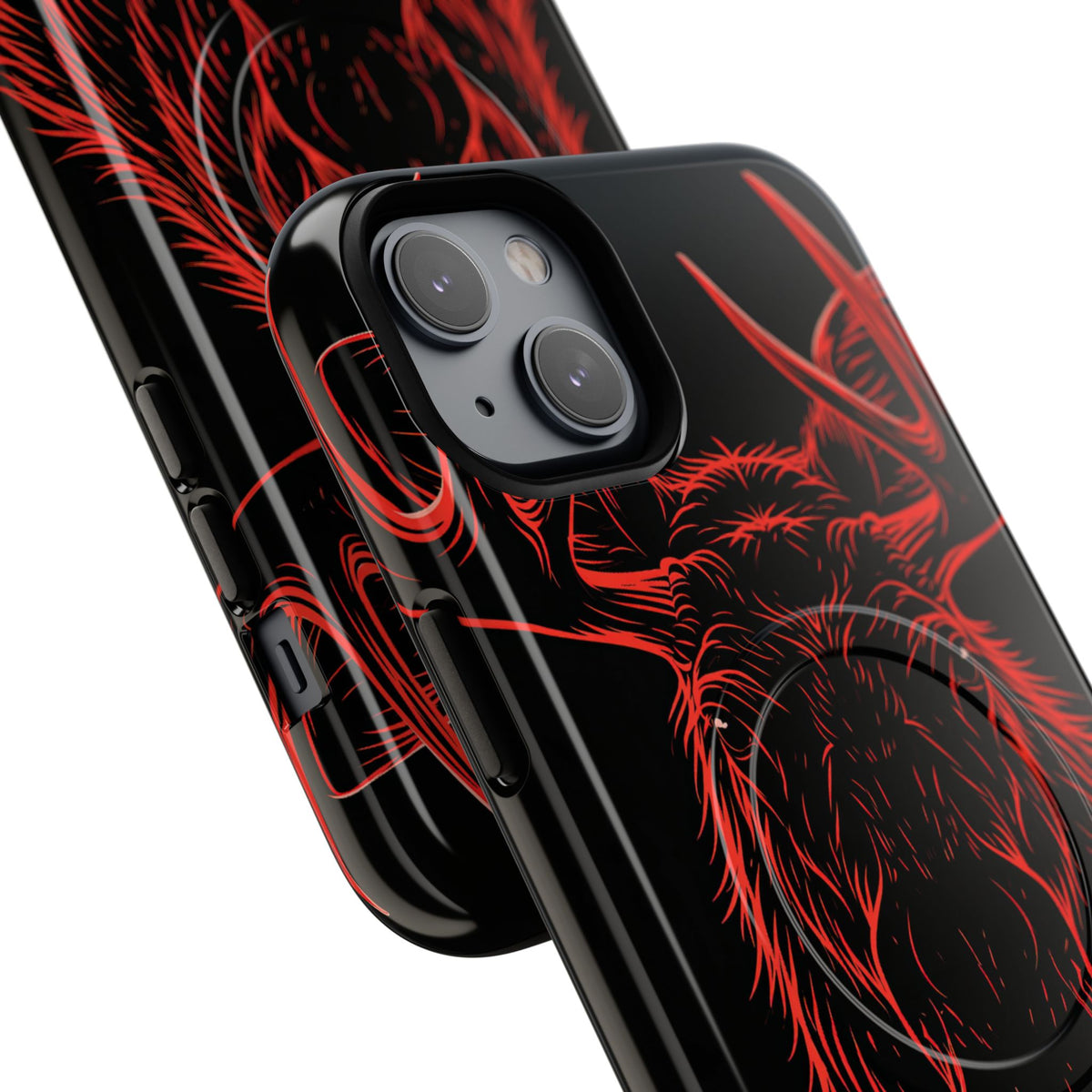 Nordic Moose Contour · Tough 2.0 Magnetic Phone Case for iPhone · Red