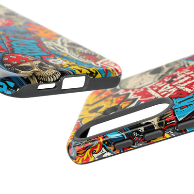 Skate Skull Riot · Tough Phone Case for Samsung · Red