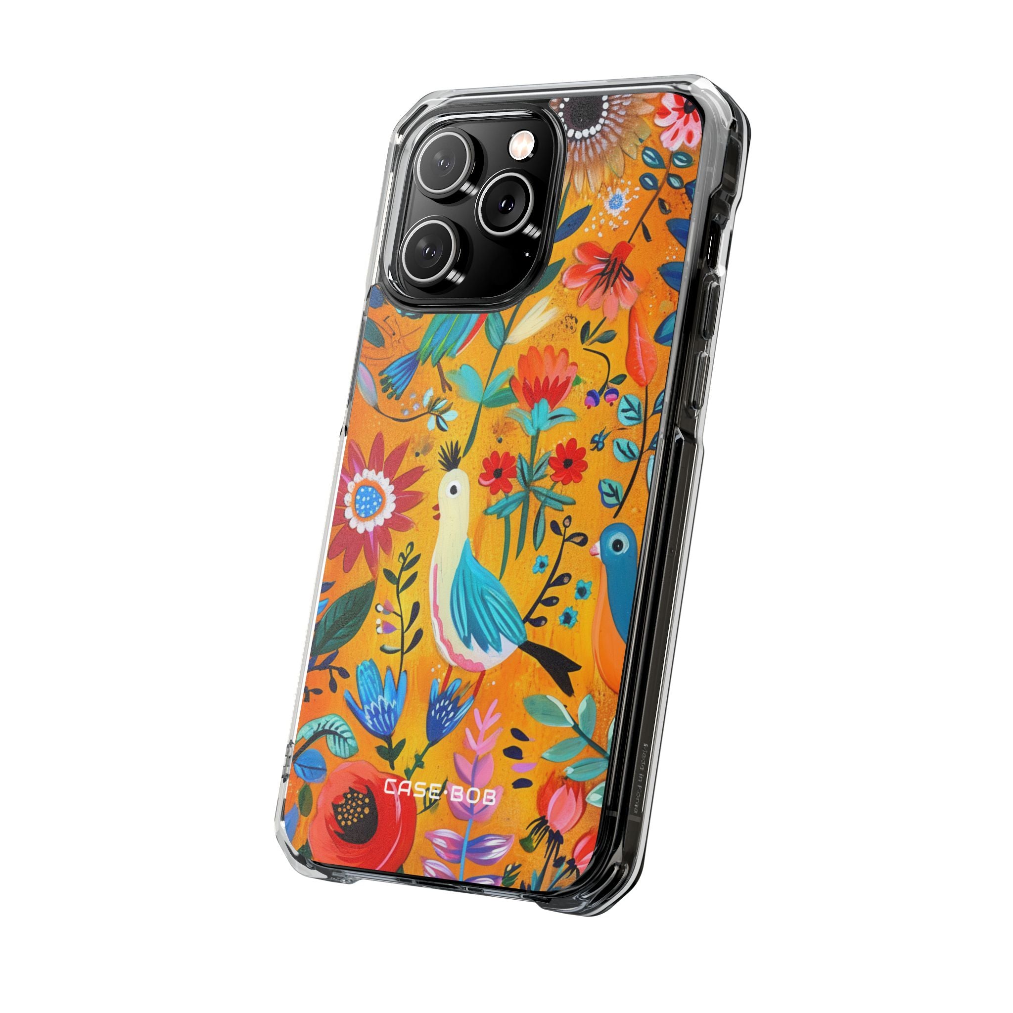 Bunte Vögel Blühen iPhone 14 Pro Max Case - Impact