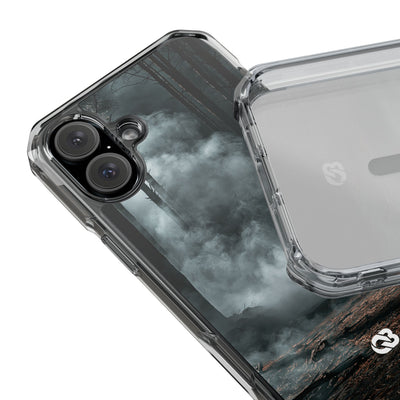 Shadowed Pine Mist · Clear Impact Magnetic Phone Case for iPhone ·  Black
