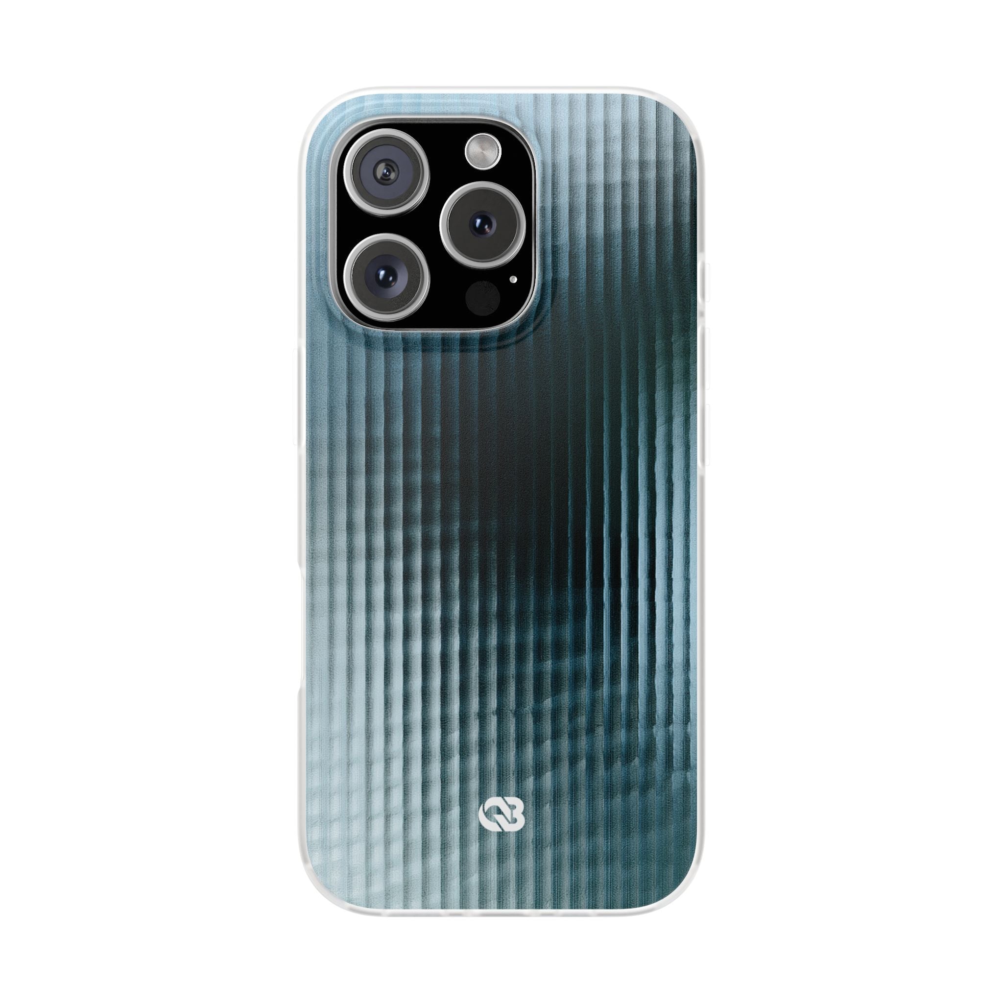 Blue Lite Phone Case for iPhone - Glacial Reeded Glass
