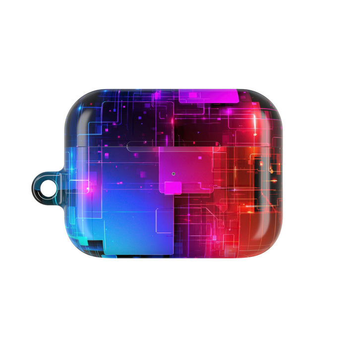 Spectral Circuit Grid · Hard Case for AirPods & AirPods Pro · Black