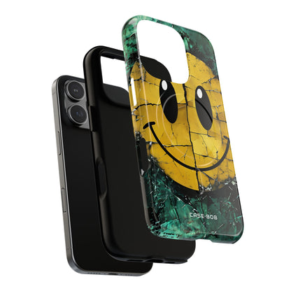 Zerbrochener Smiley iPhone 16 Pro Case - Tough+