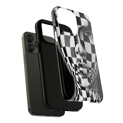 Checkered Face iPhone 14 Pro Max Case - Tough+