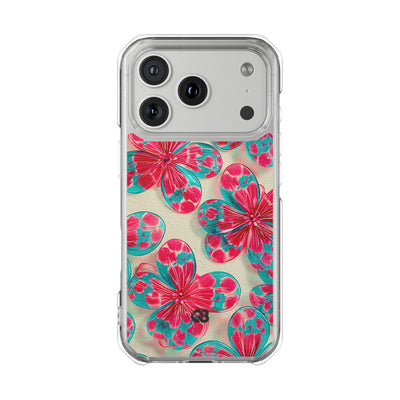 Lucite Jelly Bloom · Clear Impact Magnetic Phone Case for iPhone · Pink