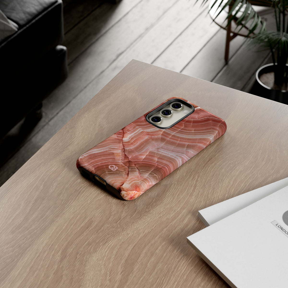 Blushing Rose Strata · Tough Phone Case for Samsung · Pink