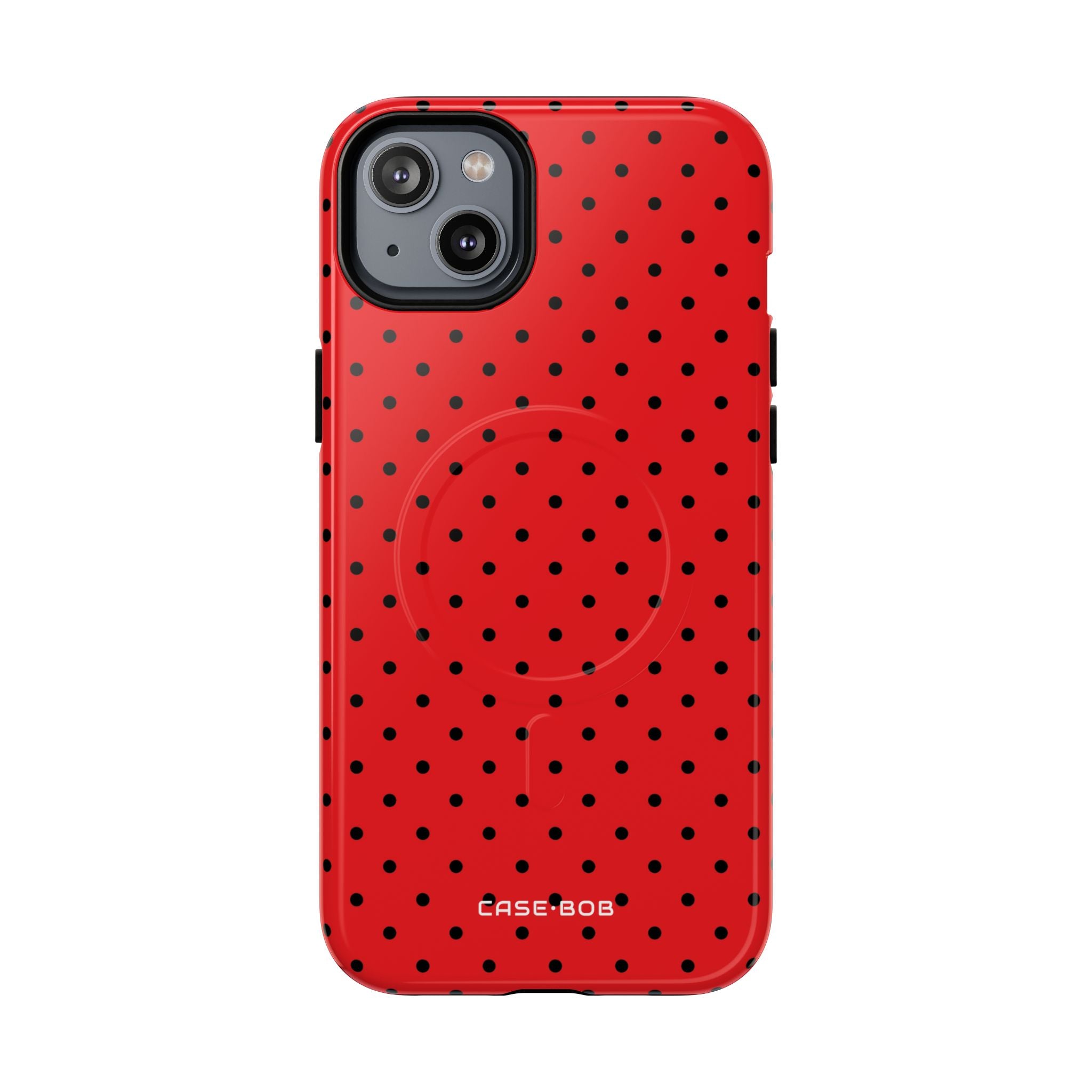 Crimson Dot Matrix iPhone 14 Plus Case - Tough+