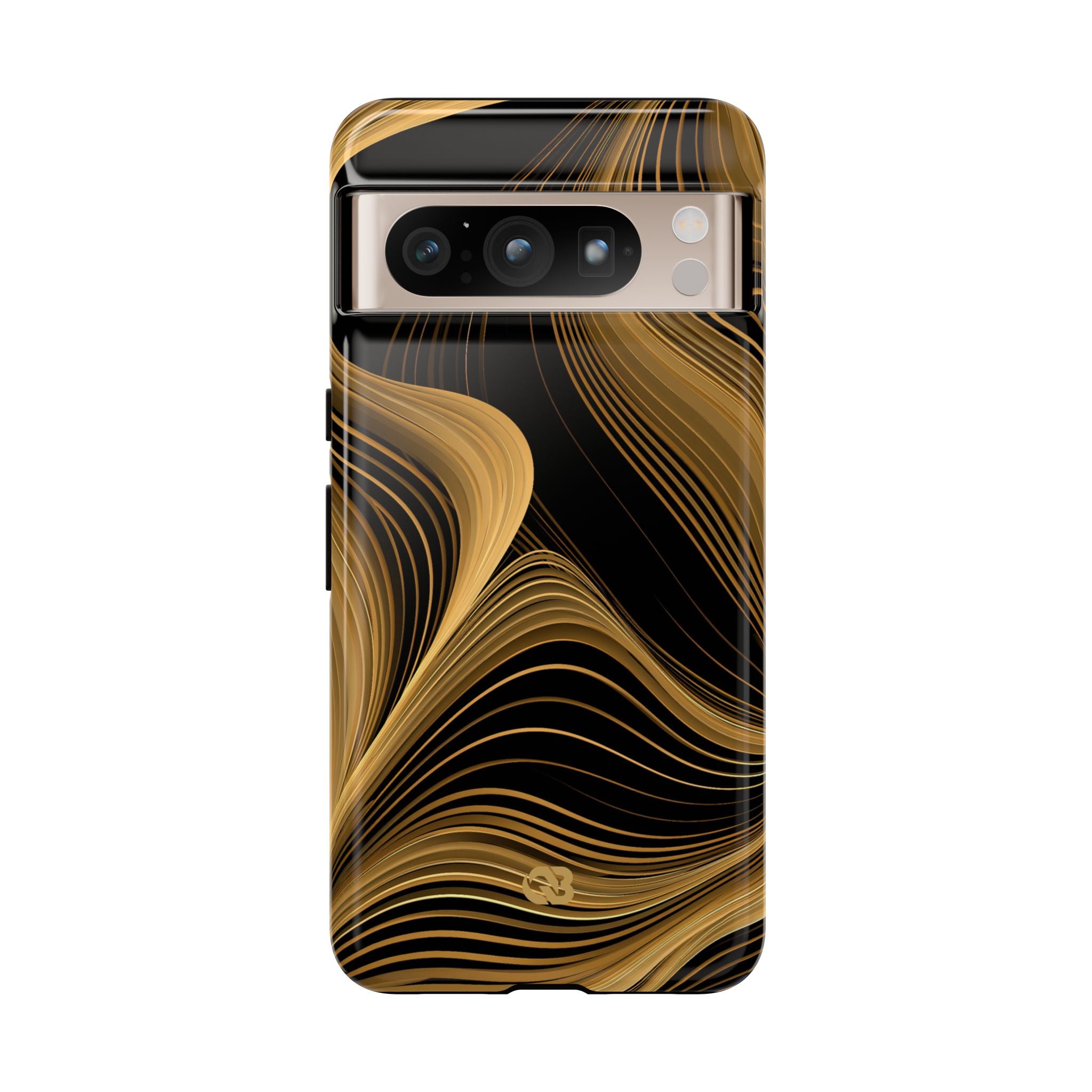 Gold Tough Phone Case for Google Pixel - Molten Copper Strands