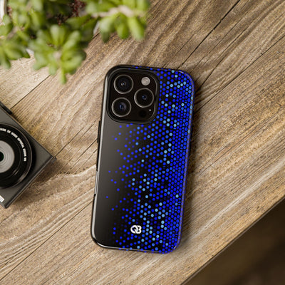 Cobalt Hex Dispersion · Tough Phone Case for iPhone · Blue