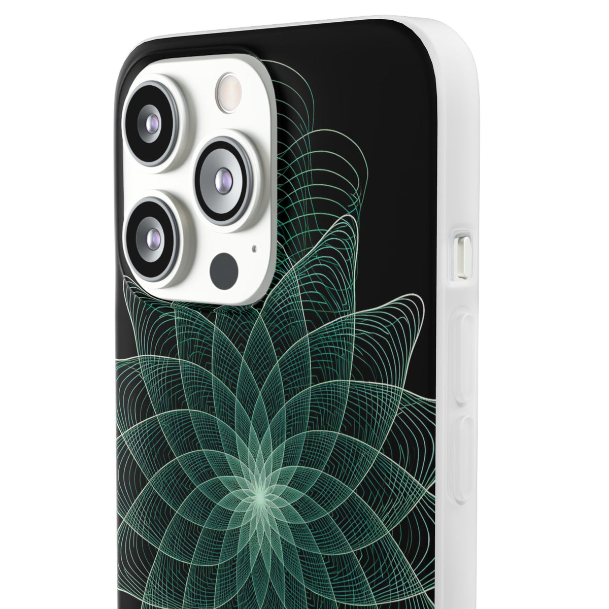 Verdant Harmonic Bloom · Lite Phone Case for iPhone ·  Black