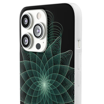 Verdant Harmonic Bloom · Lite Phone Case for iPhone ·  Black