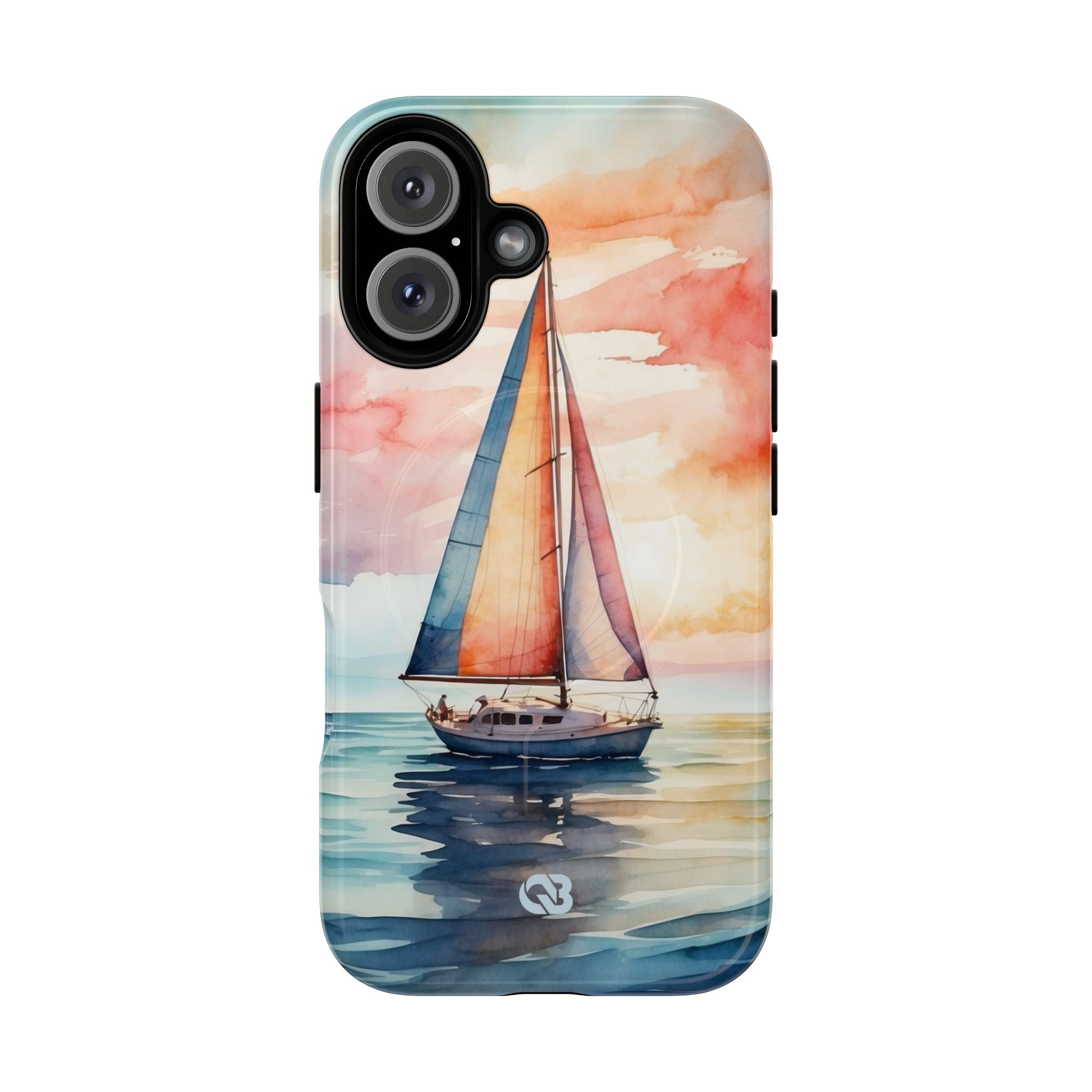 Crimson Horizon Sail · Tough+ Phone Case for iPhone · Magsafe