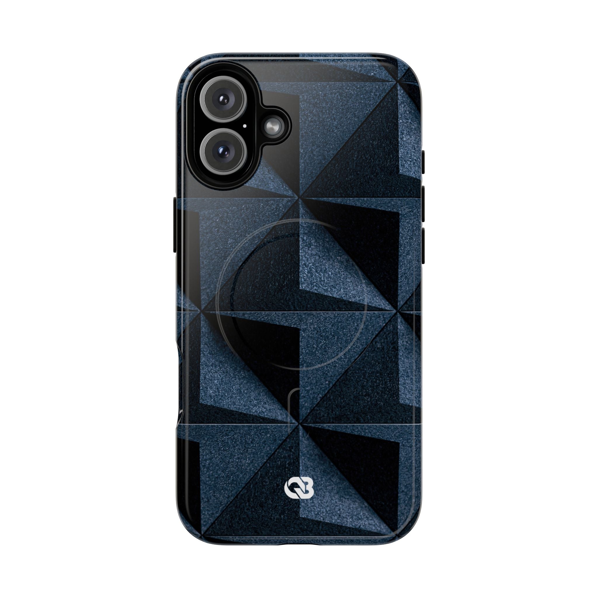 Blue Tough 2.0 Magsafe Phone Case for iPhone - Indigo Basalt Facets