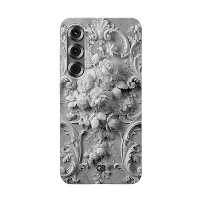 Rococo Marble Rose · Lite Phone Case for Samsung · White