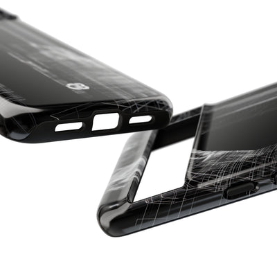 Black Tough Phone Case for Google Pixel - Ghost Urban Wireframe