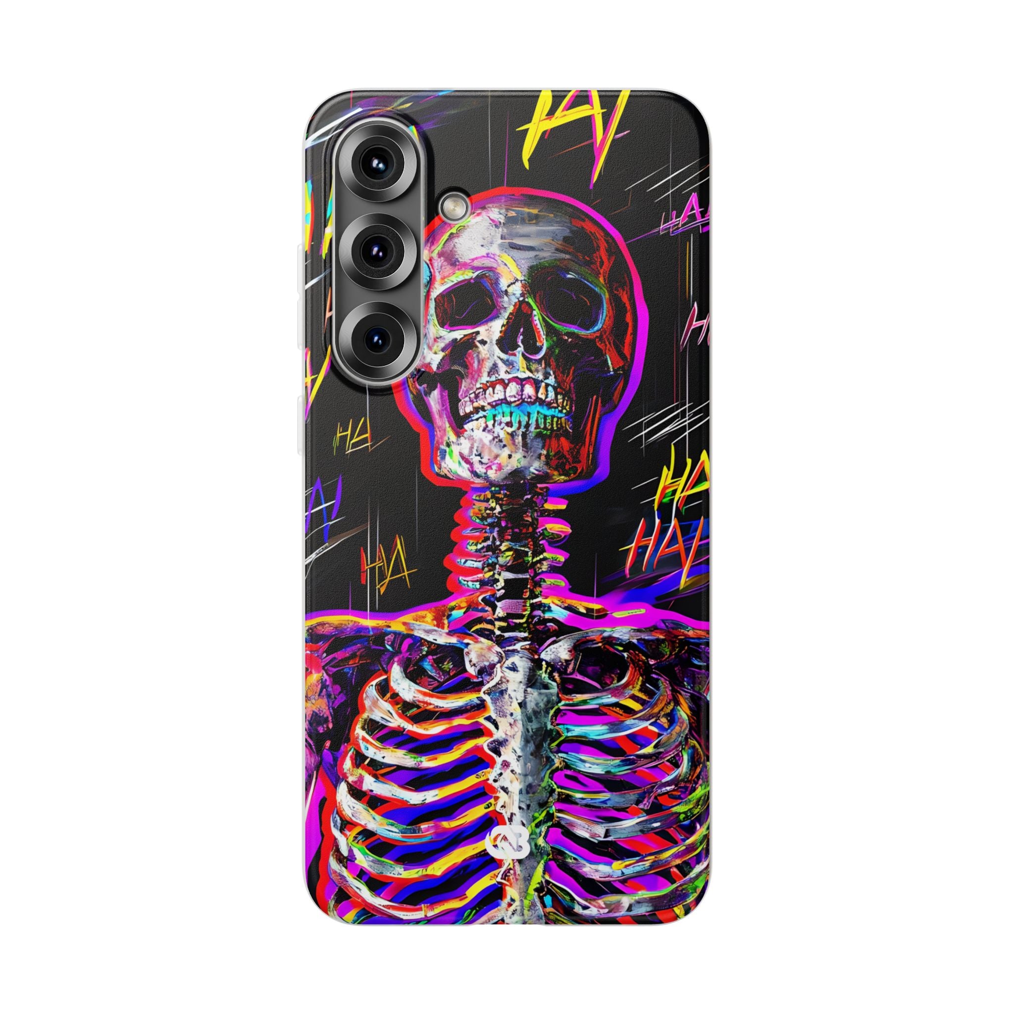 Neon Glitch Skeleton · Soft Handyhülle für Samsung