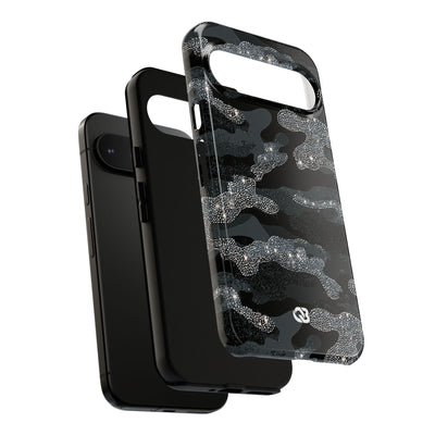 Glitter Shadow Camo · Tough Phone Case for Pixel ·  Black