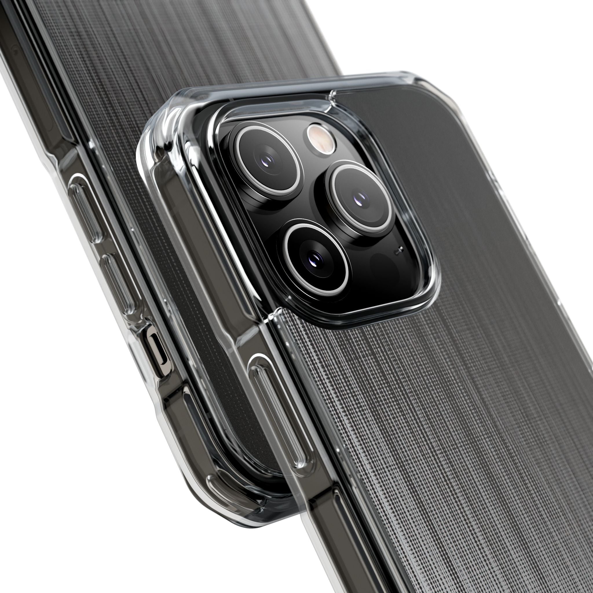 Grey Impact MagSafe Phone Case for iPhone - Static Vertical Dither