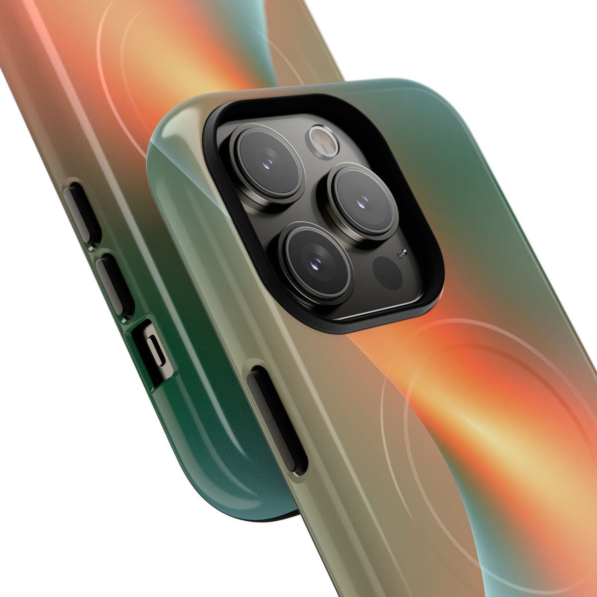 Radiant Contour · Tough 2.0 Magnetic Phone Case for iPhone · Orange