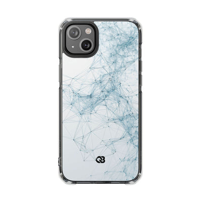 Blue Impact MagSafe Phone Case for iPhone - Glacial Neural Web