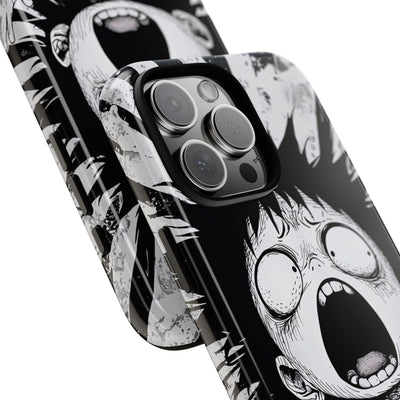 Chaotic Monochrome Scream · Tough Fundas para teléfono para iPhone