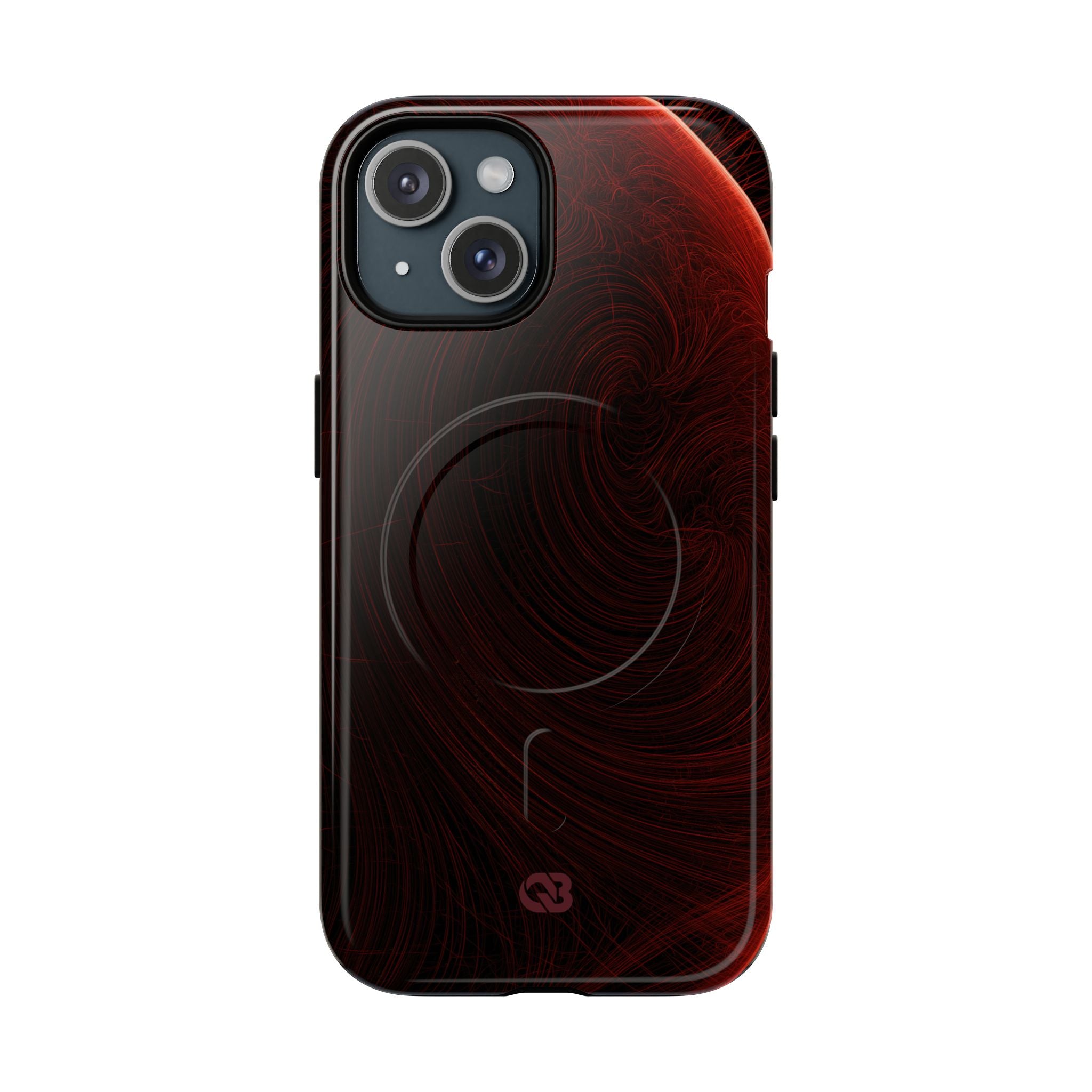 Red Tough 2.0 Magsafe Phone Case for iPhone - Crimson Flare Flux
