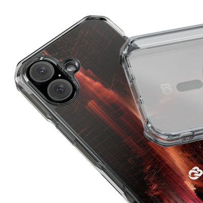 Luminous Monolith · Clear Impact Magnetic Phone Case for iPhone · Black