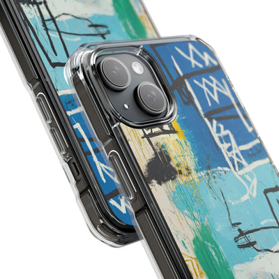 Azure Urban Scribble · Impact Custodia per iPhone · Magsafe