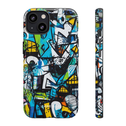 White Ripple Drift iPhone 13 Case - Tough