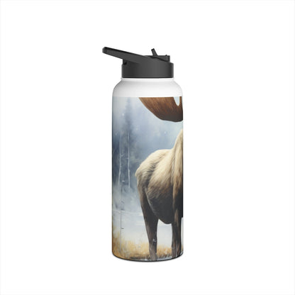 Misty Moose Reflection - Stainless Steel Water Bottle