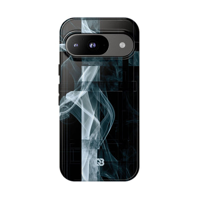 Black Tough Phone Case for Google Pixel - Arctic Vapor Grid