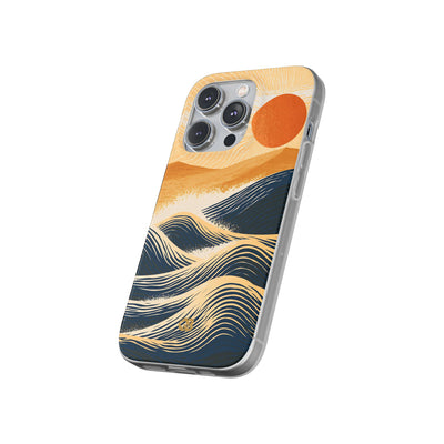Blue Lite Phone Case for iPhone - Kyoto Cresting Tide