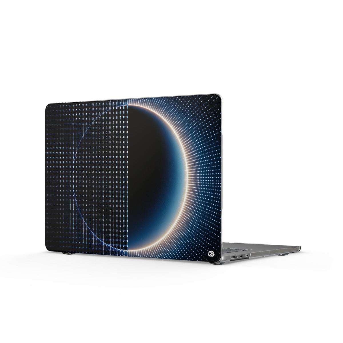 Luminous Meridian · Clear Hard Case for MacBook · Black