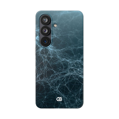 Teal Lite Phone Case for Samsung - Arctic Neural Mesh