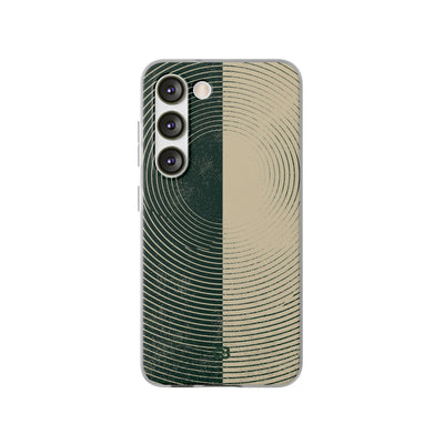 Green Lite Phone Case for Samsung - Evergreen Split Grain