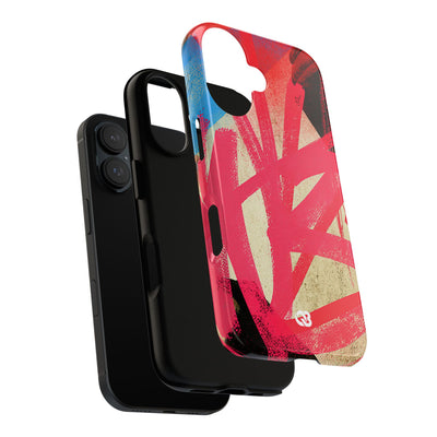 Neon Spray Tag · Tough Phone Case for iPhone · Pink