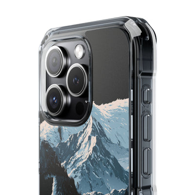 Nordic Arctic Bear · Clear Impact Magnetic Phone Case for iPhone · Black
