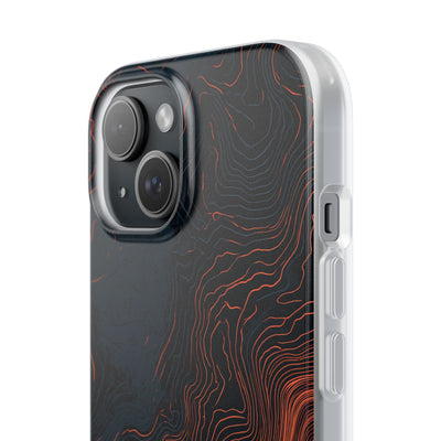 Black Lite Phone Case for iPhone - Volcanic Basalt Map