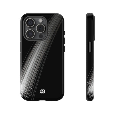 Black Tough Phone Case for iPhone - Linear Velocity Beam