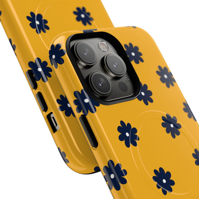 Navy Daisy Mustard · Tough+ Phone Case for iPhone · Magsafe