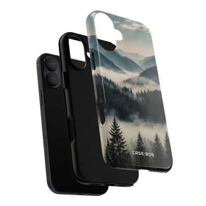 Foggy Pines iPhone 16 Plus Case - Tough