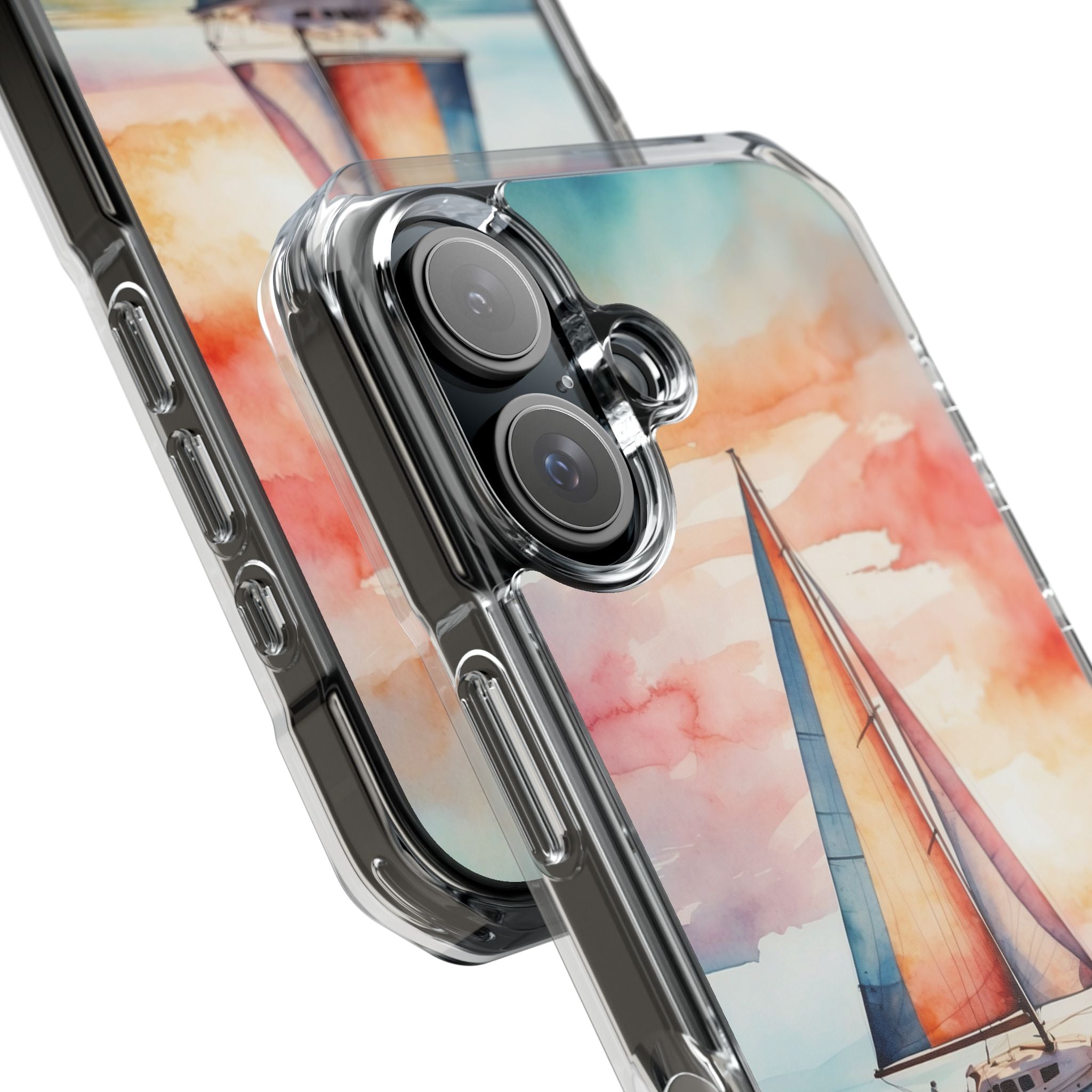 Crimson Horizon Sail · Impact Phone Case for iPhone · Magsafe