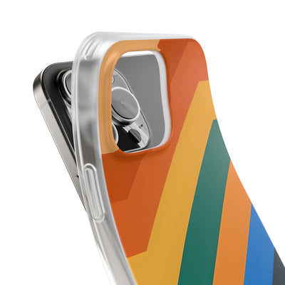 Retro Ridge Lines · Soft Phone Case for iPhone